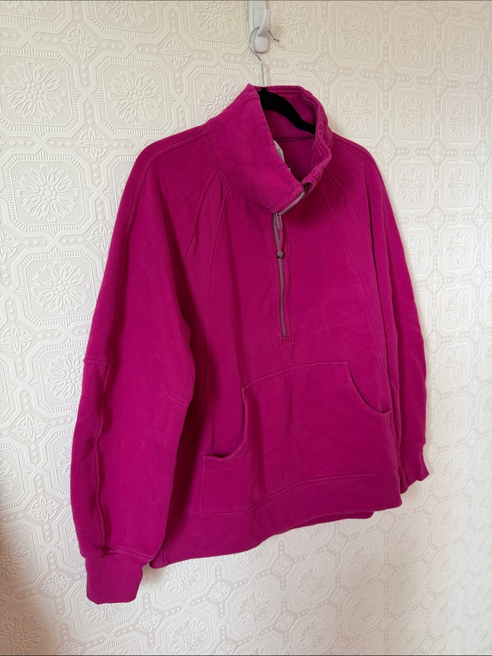 Lululemon Scuba Oversized Funnel-Neck Half Zip *Long Ripened Raspberry Size M/L - Picture 4 of 10